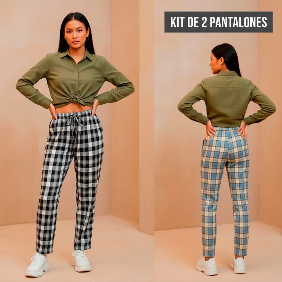 AD2515 KIT DE 2 PANTALONES 6764